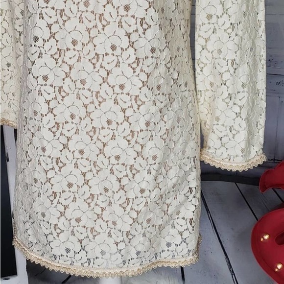FRENCH Connection Cream Lace Long sleeve - Picture 16 of 16
